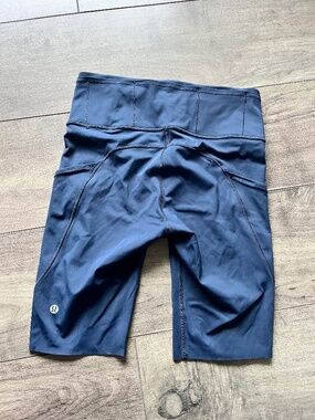 lululemon fast and free navy shorts
